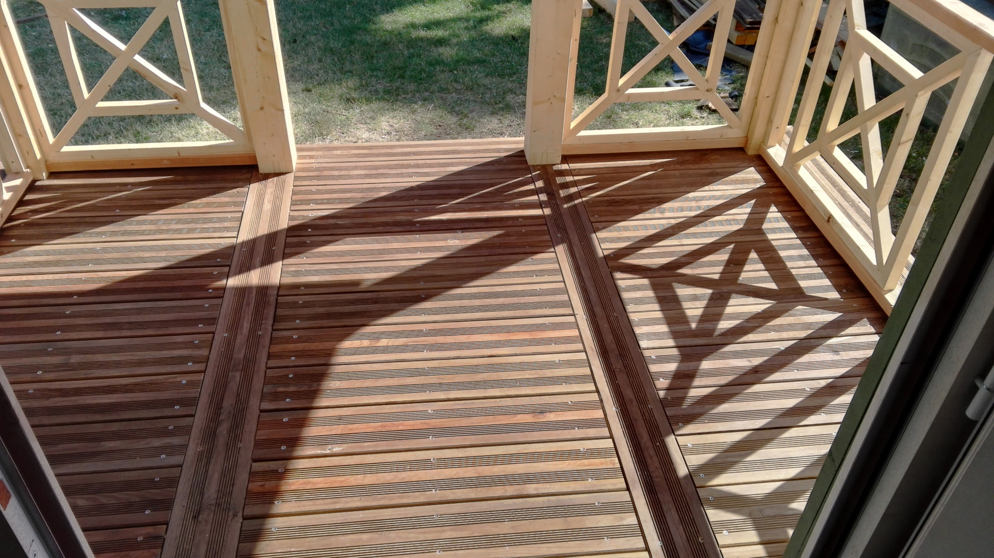 Chantier de charpente bois par Maison Bois Val de Leyre dans les Landes